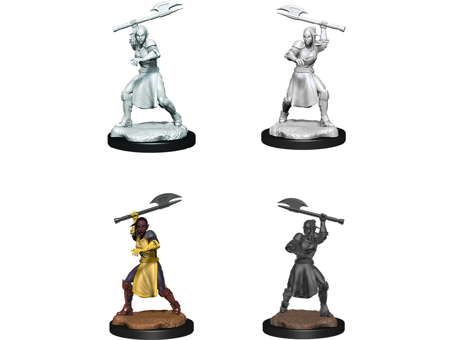 Role Playing Games Wizkids - Critical Roll - Unpainted Miniatures - Half-Elf Echo Knight Female - 90379 - Cardboard Memories Inc.