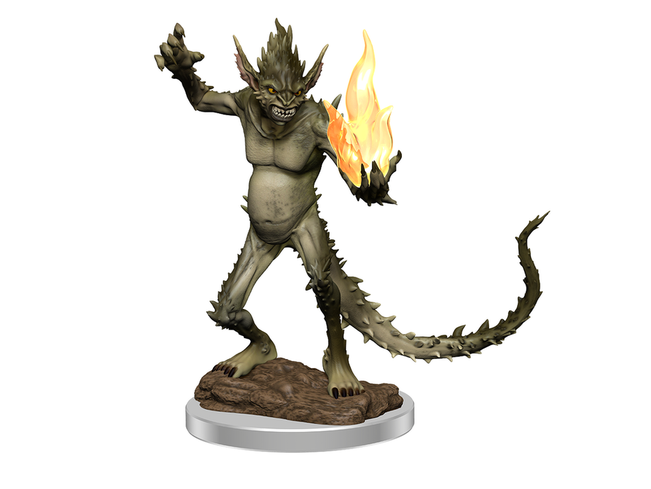 Role Playing Games Wizkids - Dungeons and Dragons - Unpainted Miniature - Nolzurs Marvellous Miniatures - Barbed Devil - 90416 - Cardboard Memories Inc.