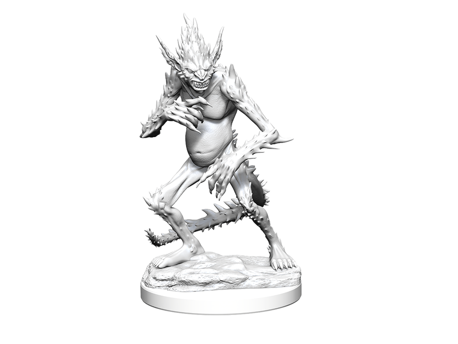 Role Playing Games Wizkids - Dungeons and Dragons - Unpainted Miniature - Nolzurs Marvellous Miniatures - Barbed Devil - 90416 - Cardboard Memories Inc.