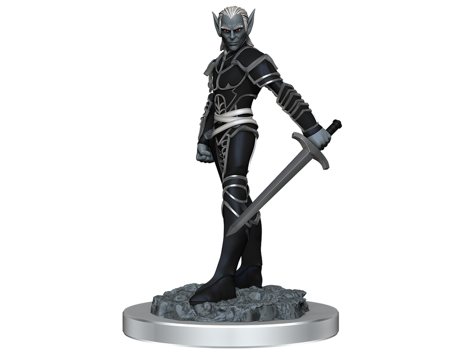Role Playing Games Wizkids - Dungeons and Dragons - Unpainted Miniature - Nolzurs Marvellous Miniatures - Drow Fighters - 90525 - Cardboard Memories Inc.
