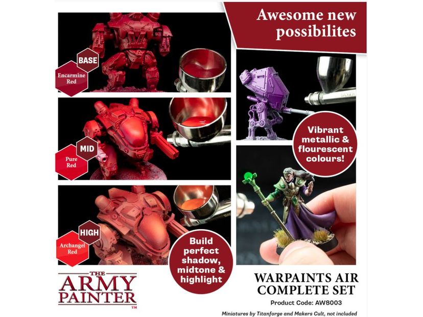 Paints and Paint Accessories Army Painter - Warpaints - Air Complete Set - Cardboard Memories Inc.