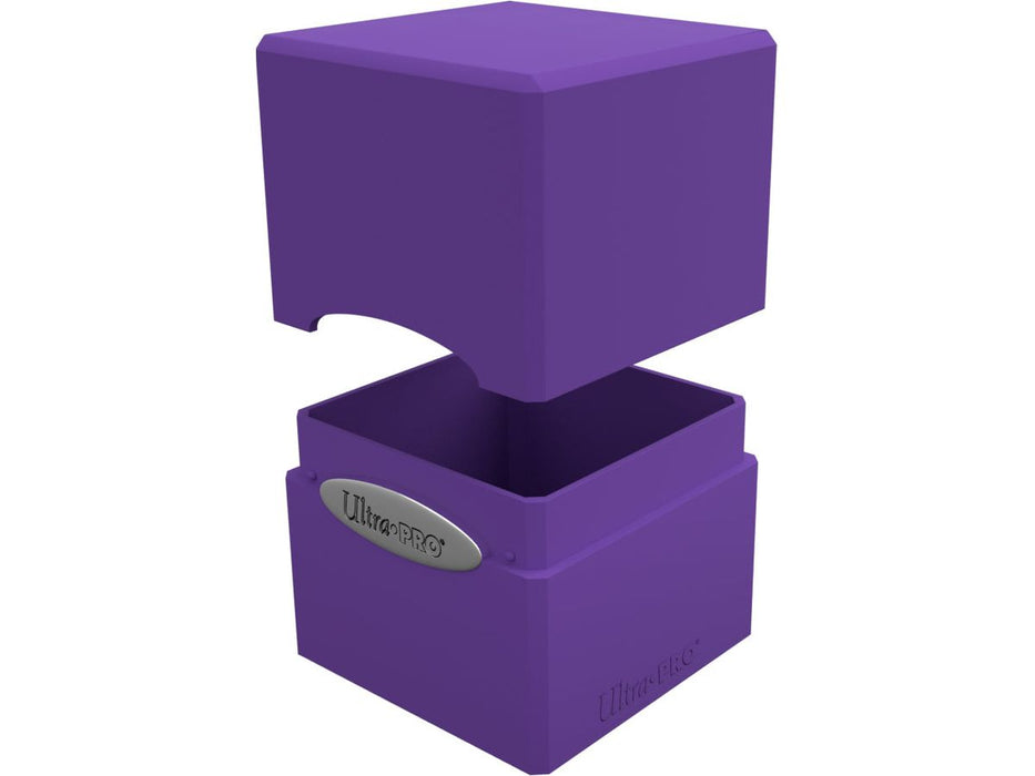 Supplies Ultra Pro - Satin Cube Trading Card Deck Box - Royal Purple - Cardboard Memories Inc.