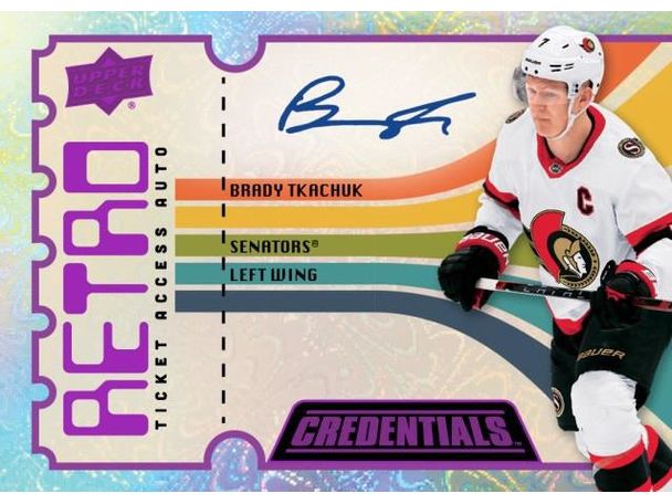 Sports Cards Upper Deck - 2022-23 - Hockey - Credentials - Trading Card Hobby Box - Cardboard Memories Inc.