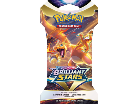 Trading Card Games Pokemon - Sword and Shield - Brilliant Stars - Blister Booster Pack - Cardboard Memories Inc.