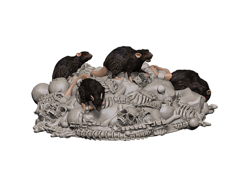 Role Playing Games Wizards of the Coast - Dungeons and Dragons - Icons of the Realms - Adventure in a Box - Wererat Den - Cardboard Memories Inc.