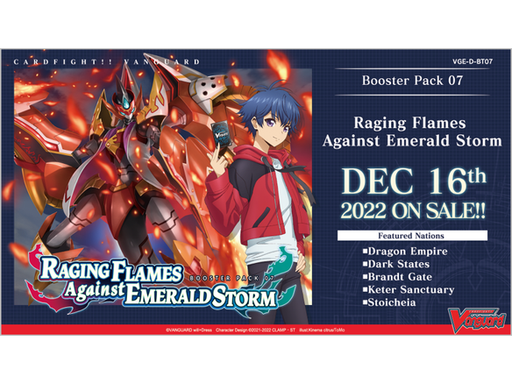 Trading Card Games Bushiroad - Cardfight!! Vanguard - Raging Flames Against Emerald Storm - Booster Box - Cardboard Memories Inc.