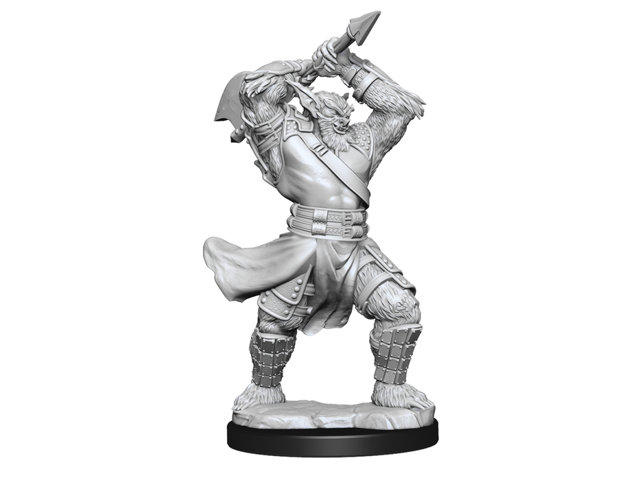 Role Playing Games Wizkids - Critical Roll - Unpainted Miniatures - Bugbear Fighter Male - 90387 - Cardboard Memories Inc.