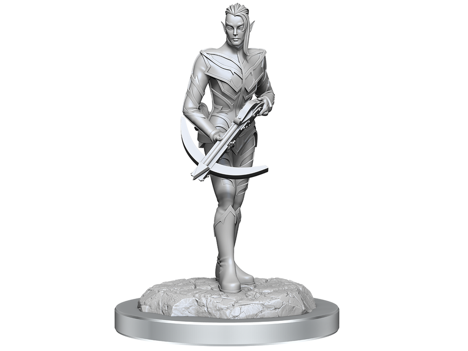 Role Playing Games Wizkids - Dungeons and Dragons - Unpainted Miniature - Nolzurs Marvellous Miniatures - Drow Fighters - 90525 - Cardboard Memories Inc.