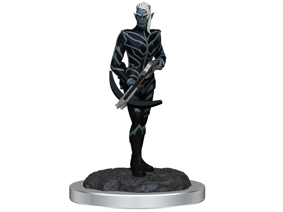 Role Playing Games Wizkids - Dungeons and Dragons - Unpainted Miniature - Nolzurs Marvellous Miniatures - Drow Fighters - 90525 - Cardboard Memories Inc.
