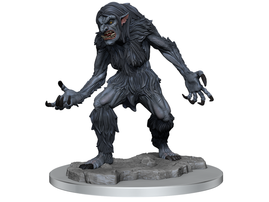 Role Playing Games Wizkids - Dungeons and Dragons - Unpainted Miniature - Nolzurs Marvellous Miniatures - Ice Troll Female - 90425 - Cardboard Memories Inc.