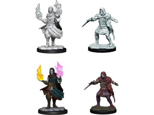 Role Playing Games Wizkids - Critical Roll - Unpainted Miniatures - Hollow One Rogue and Sorcerer Male - 90380 - Cardboard Memories Inc.