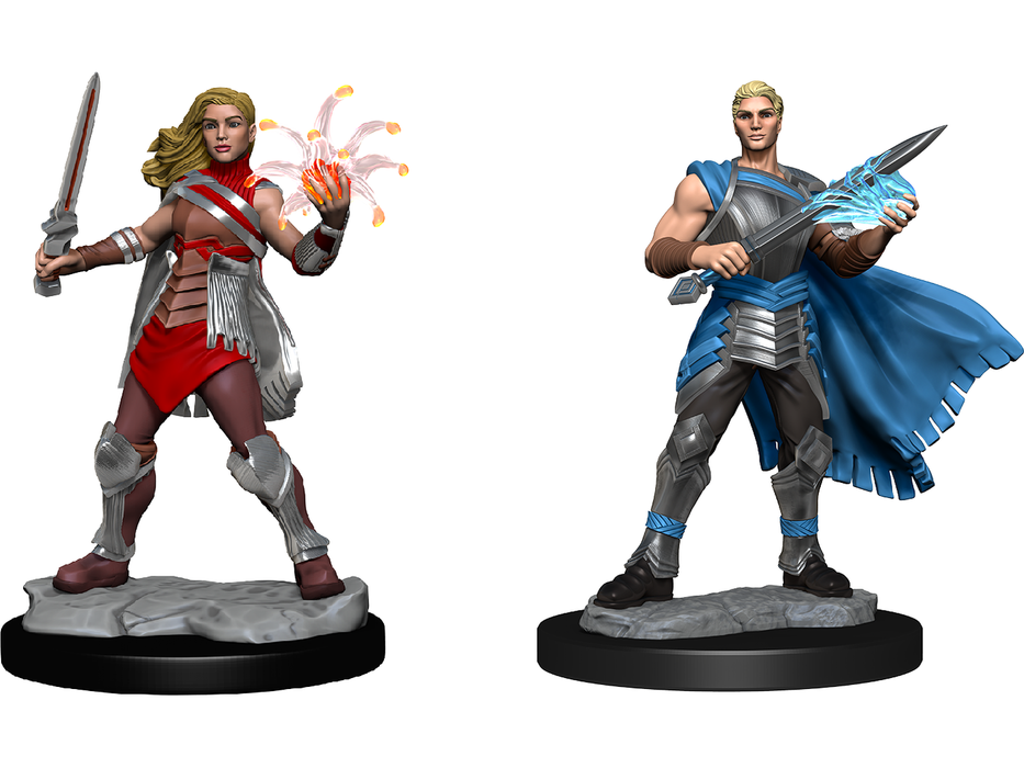 Role Playing Games Wizkids - Magic the Gathering - Unpainted Miniature - Rowan and Kenrith - 90342 - Cardboard Memories Inc.