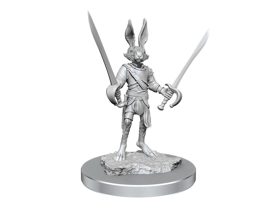 Role Playing Games Wizkids - Dungeons and Dragons - Unpainted Miniature - Nolzurs Marvellous Miniatures - Harengon Rogues - 90487 - Cardboard Memories Inc.