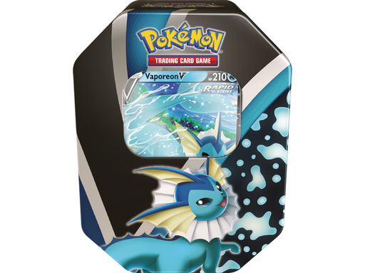 Trading Card Games Pokemon - Eevee Evolutions - Vaporeon V - Collectors Tin - Cardboard Memories Inc.