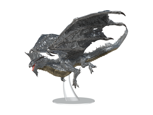 Role Playing Games Wizards of the Coast - Dungeons and Dragons - Icons of the Realms - Adult Silver Dragon - Cardboard Memories Inc.