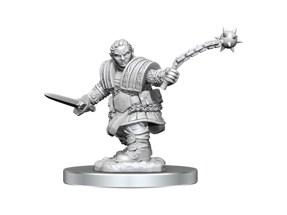 Role Playing Games Wizkids - Dungeons and Dragons - Unpainted Miniature - Nolzurs Marvellous Miniatures - Dwarf Fight Female - 90406 - Cardboard Memories Inc.