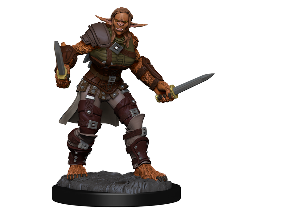 Role Playing Games Wizkids - Dungeons and Dragons - Unpainted Miniature - Nolzurs Marvellous Miniatures - Bugbear Barbarian and Bugbear Rogue - 90311 - Cardboard Memories Inc.