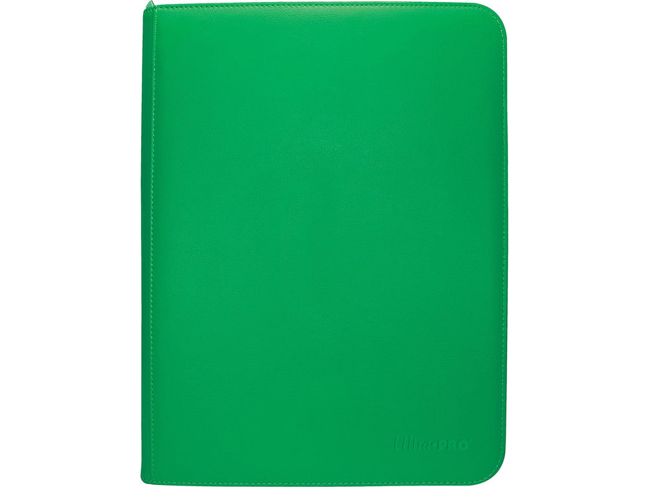 Supplies Ultra Pro - 9 Pocket Zip Binder Pro - Vivid - Green - Cardboard Memories Inc.