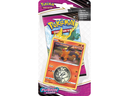 Trading Card Games Pokemon - Sword and Shield - Fusion Strike - Checklane Blister - Tepig - Cardboard Memories Inc.