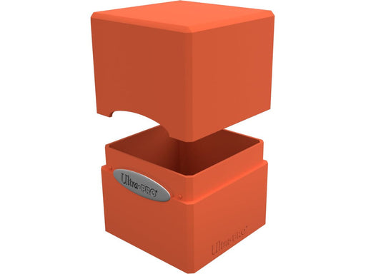 Supplies Ultra Pro - Satin Cube Trading Card Deck Box - Pumpkin Orange - Cardboard Memories Inc.