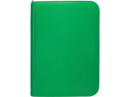 Supplies Ultra Pro - 4 Pocket Zip Binder Pro - Vivid - Green - Cardboard Memories Inc.