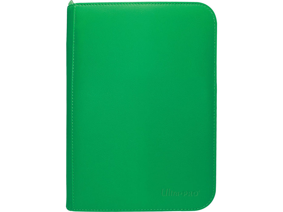 Supplies Ultra Pro - 4 Pocket Zip Binder Pro - Vivid - Green - Cardboard Memories Inc.