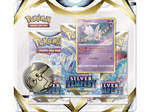 Trading Card Games Pokemon - Sword and Shield - Silver Tempest - 3 Pack Blister - Togetic - Cardboard Memories Inc.