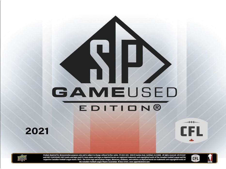 Sports Cards Upper Deck - 2021 - CFL Football - SP Game-Used - Hobby Box - Cardboard Memories Inc.