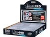 Supplies Ultra Pro - 4 Pocket Trading Card Binder Pages - Secure Platinum for Toploaders - Box of 100 - Cardboard Memories Inc.