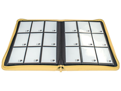 Supplies Ultra Pro - 9 Pocket Zip Binder Pro - Vivid - Yellow - Cardboard Memories Inc.