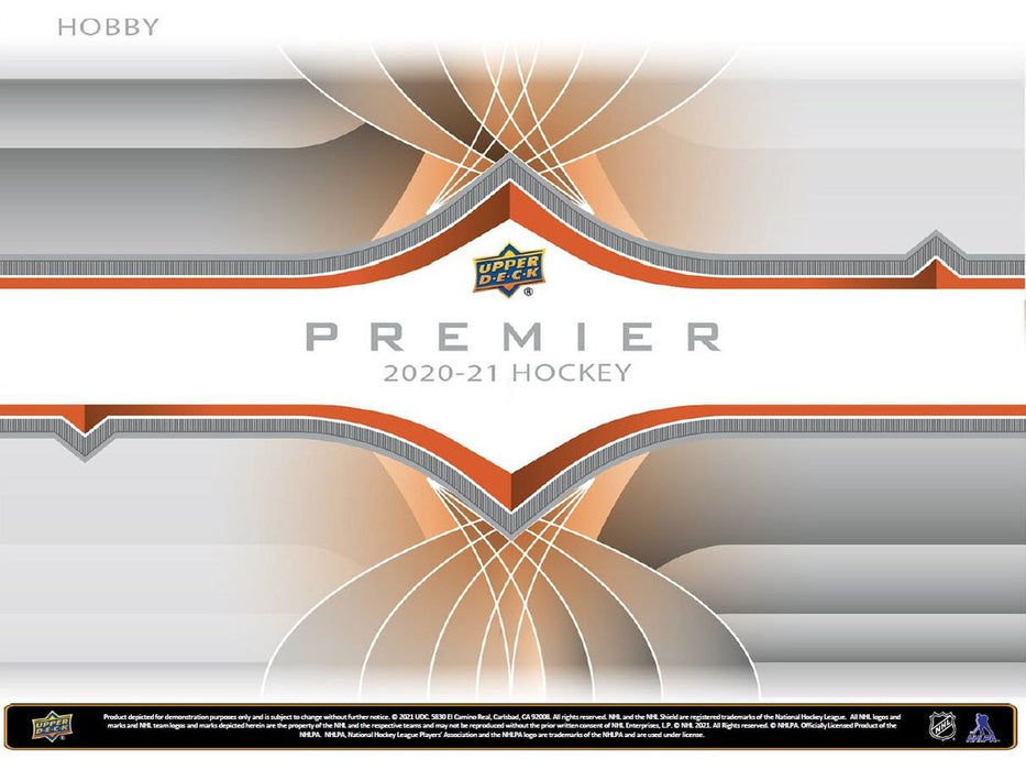 Sports Cards Upper Deck - 2020-21 - Hockey - UD Premier - Trading Card Hobby Box - Cardboard Memories Inc.