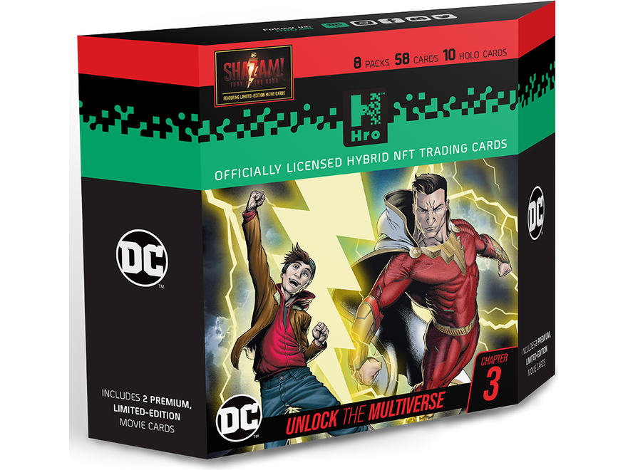 Deck Building Game Upper Deck - DC - Hro - Unlock the Multiverse - Shazam - Starter Booster Box - Cardboard Memories Inc.
