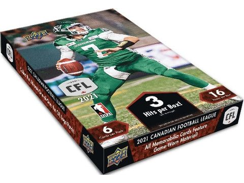 Sports Cards Upper Deck - 2021 - CFL Football - Hobby Box - Cardboard Memories Inc.