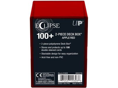 Supplies Ultra Pro - Eclipse - 2 Piece Box - 100 Count - Apple Red - Cardboard Memories Inc.