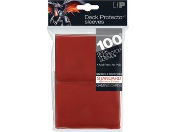 Supplies Ultra Pro - Deck Protectors - Standard Size - 100 Count Red - Cardboard Memories Inc.