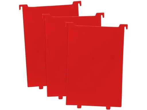 Comic Supplies BCW - Comic Book Bin Partitions - 3 Pack - Red - Cardboard Memories Inc.