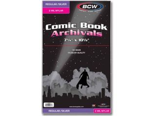 Comic Supplies BCW - Regular/Silver Mylar Comic Book Bags - 2 Mil - Cardboard Memories Inc.