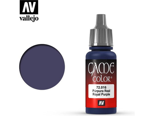 Paints and Paint Accessories Acrylicos Vallejo - Royal Purple - 72 016 - Cardboard Memories Inc.