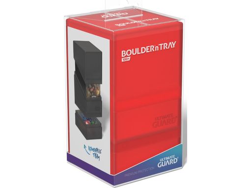 Supplies Ultimate Guard - Boulder N Tray Case - Ruby - 100 - Cardboard Memories Inc.