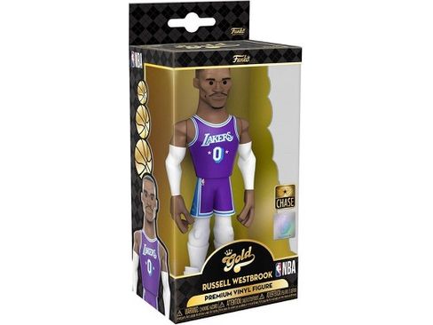 Action Figures and Toys Funko - Gold - Sports - NBA - Los Angeles Lakers - Russell Westbrook - Chase - Premium Figure - Cardboard Memories Inc.