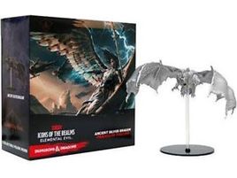 Role Playing Games Wizards of the Coast - Dungeons and Dragons - Icons of the Realms - Elemental Evil - Ancient Silver Dragon - Premium Figure - Cardboard Memories Inc.