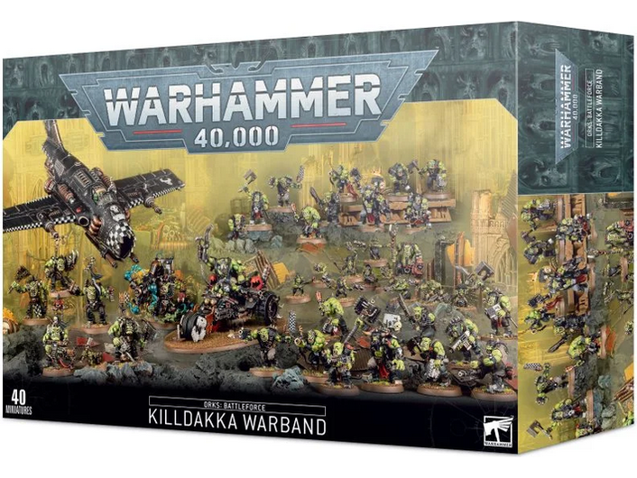 Collectible Miniature Games Games Workshop - Warhammer 40K - Orks - Battleforce - Killdakka Warband- 50-59 - Cardboard Memories Inc.