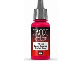 Paints and Paint Accessories Acrylicos Vallejo - Scarlett Blood - 72 106 - Cardboard Memories Inc.