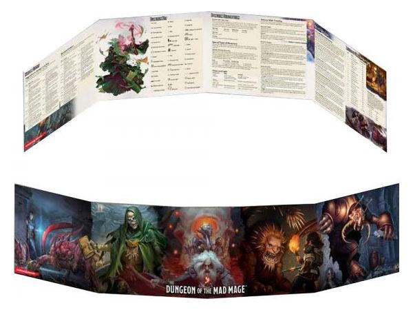 Role Playing Games Wizards of the Coast - Dungeons and Dragons - Dungeon of the Mad Mage - DM Screen - Cardboard Memories Inc.
