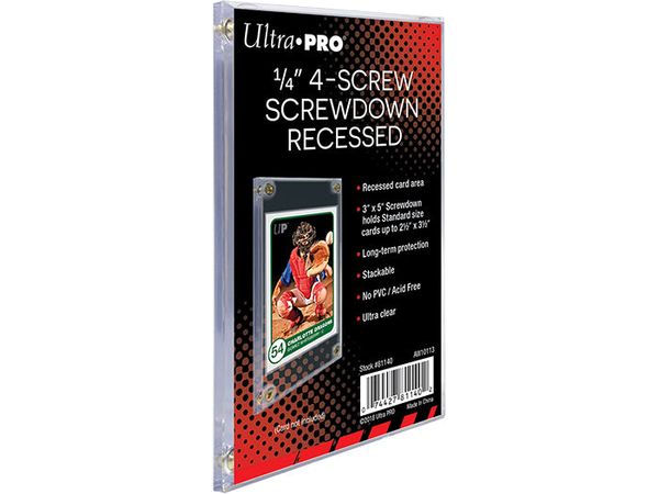 Supplies Ultra Pro - Screwdown - Quarter Inch - 4 Screw Recessed - Cardboard Memories Inc.