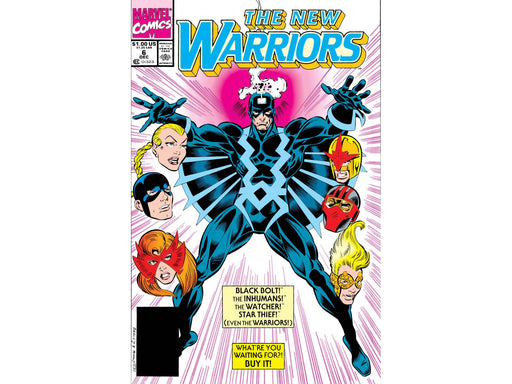 Comic Books Marvel Comics - New Warriors (1990 1st Series) 006 (Cond. FN-) - 13430 - Cardboard Memories Inc.