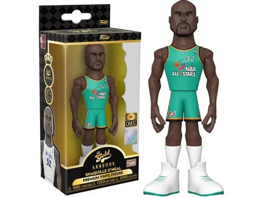 Action Figures and Toys Funko - Gold - Sports - NBA - Orlando Magic - Shaquille O'Neal - Chase - Premium Figure - Cardboard Memories Inc.
