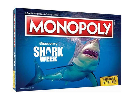 Board Games Usaopoly - Monopoly - Discovery - Shark Week - Cardboard Memories Inc.