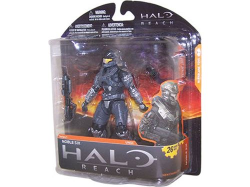 Action Figures and Toys McFarlane Toys - 2010 - Halo Reach Series 1 - Noble Six - Action Figure - Cardboard Memories Inc.