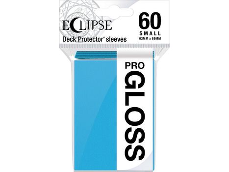 Supplies Ultra Pro - Eclipse Gloss Deck Protectors - Small Size - 60 Count Sky Blue - Cardboard Memories Inc.